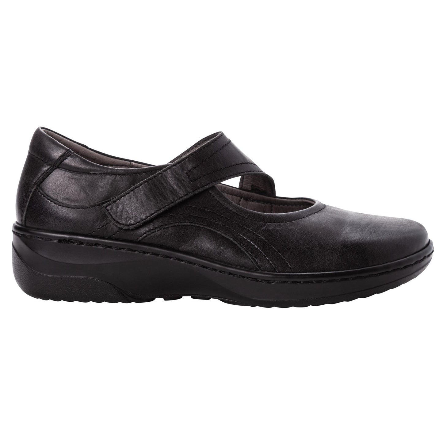 Propet Women's Golda Mary Jane Shoes - Black - Outer Side