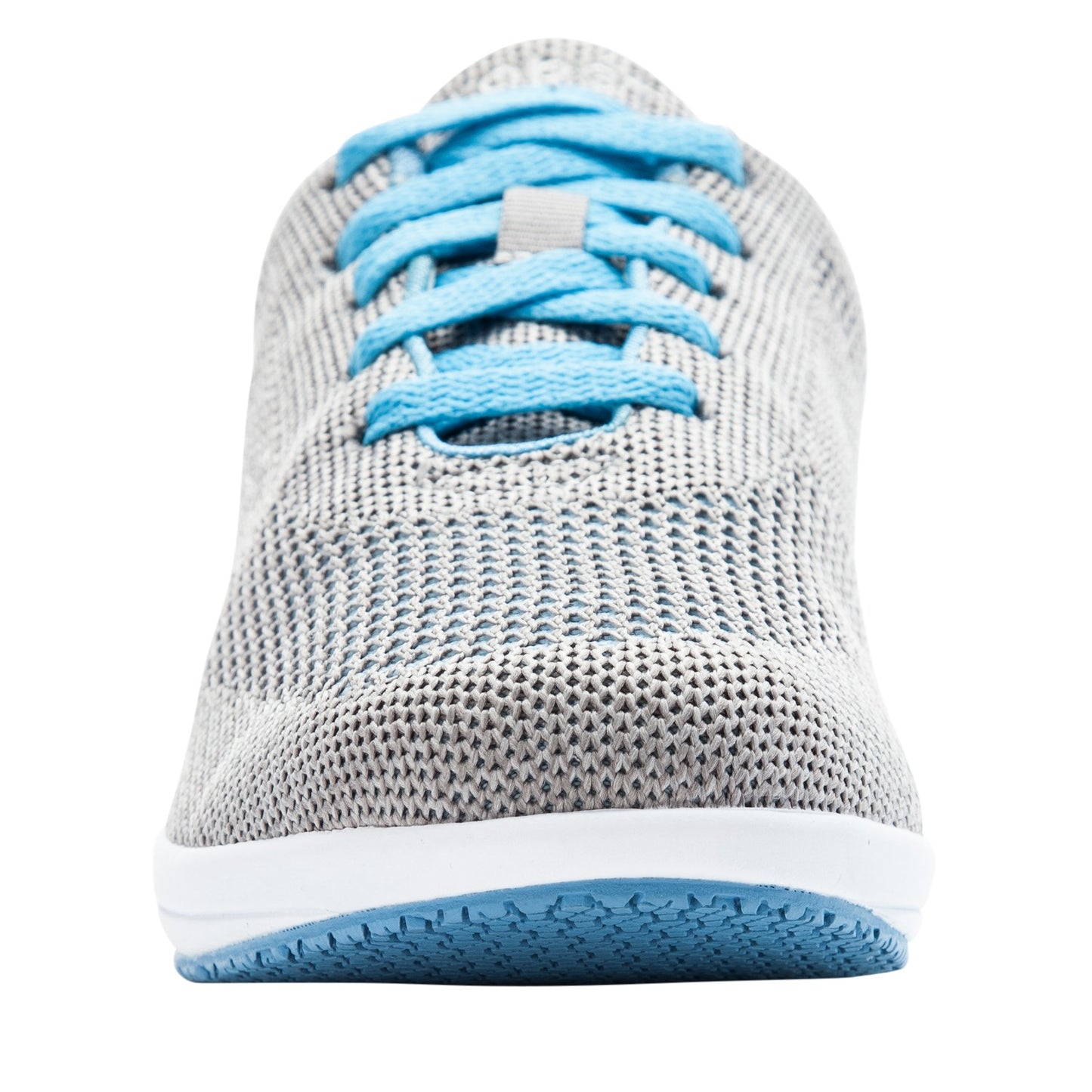 Propet Washable Walker Evolution Women's Lace Up Fashion Sneakers - Lt Grey/Lt Blue - Front