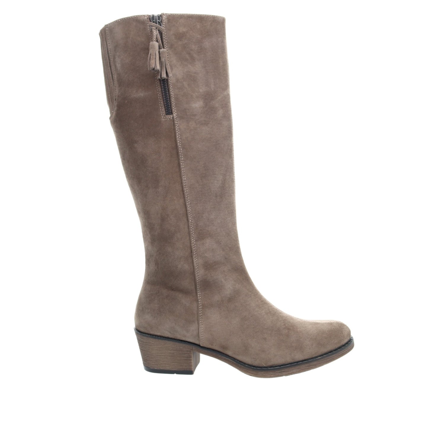 Propet Women's Rider Tall Boots - Smoked Taupe - Outer Side