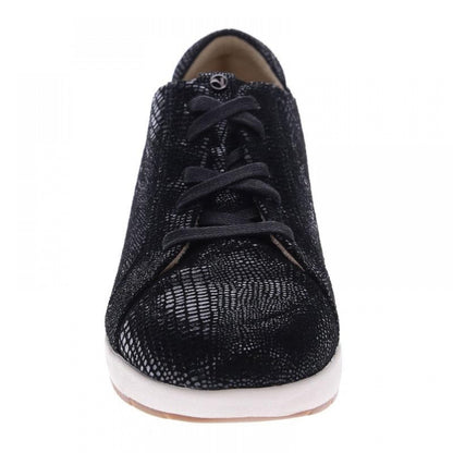 Revere Athens Lace Up Sneaker - Women's - Black Lizard - Front