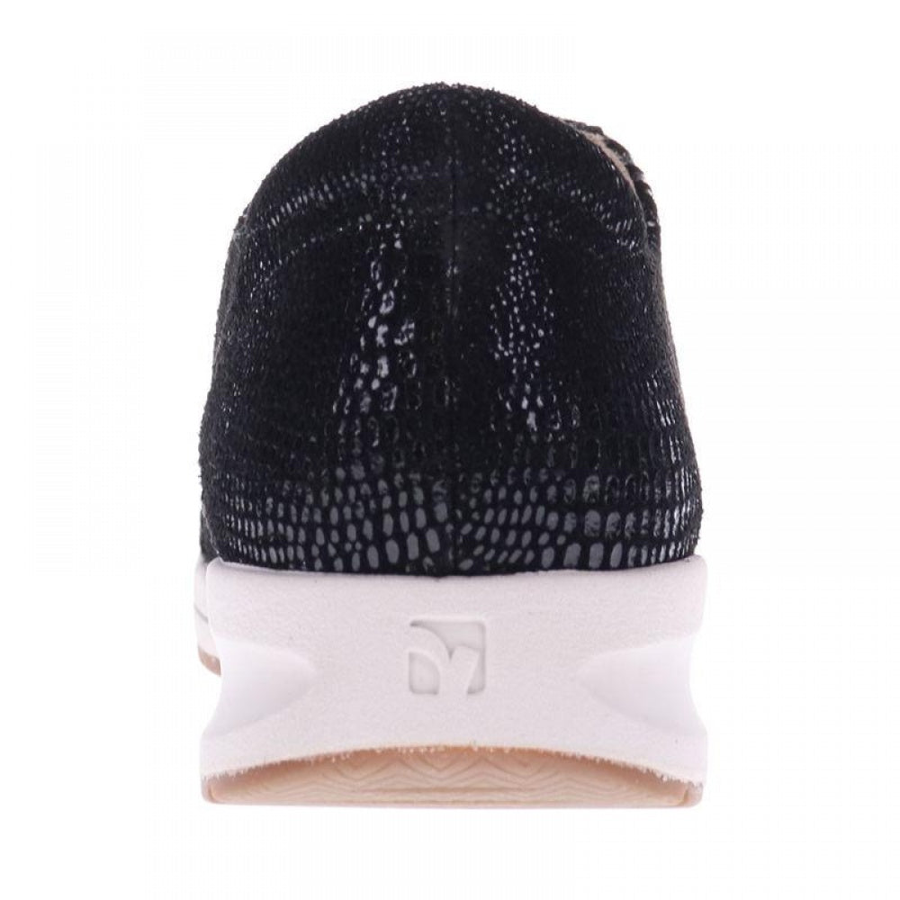 Revere Athens Lace Up Sneaker - Women's - Black Lizard - Rear