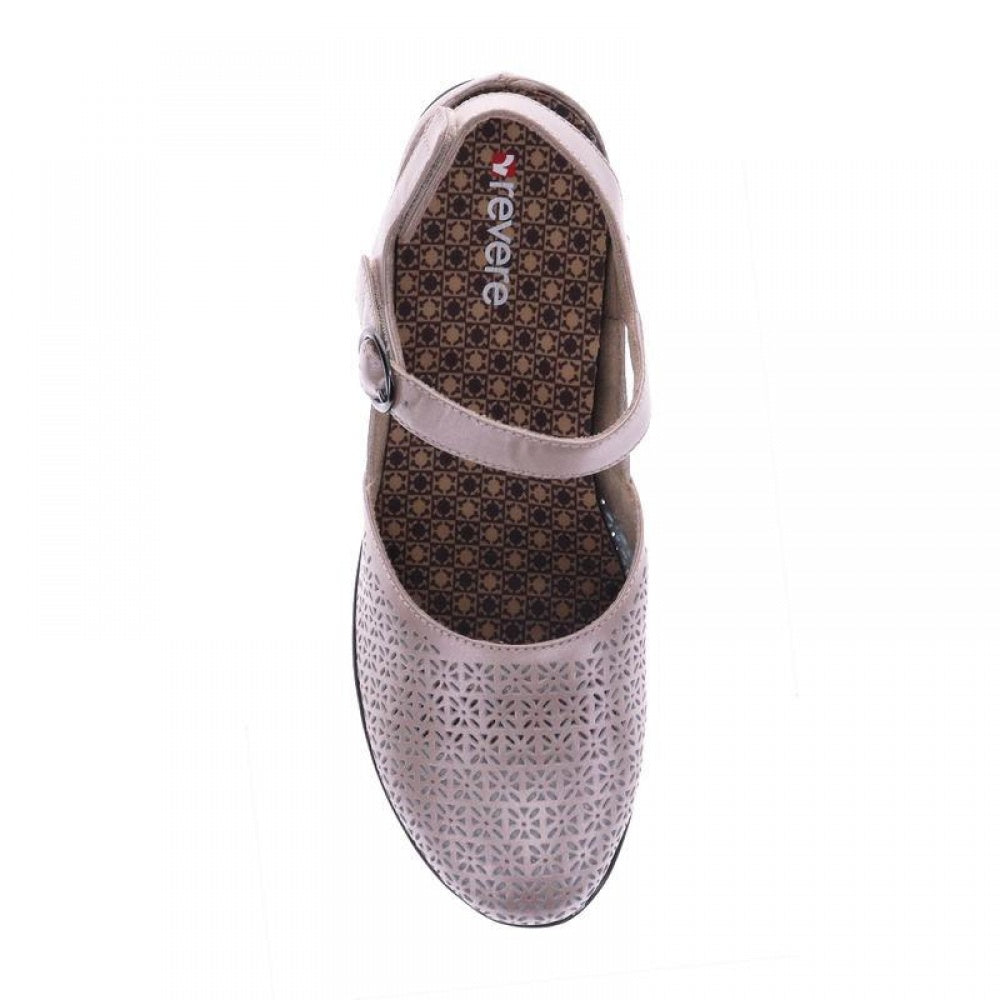 Revere Calais - Women's Slide Sandal - sandal Champagne-Bronze Snake