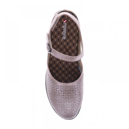 Revere Calais - Women's Slide Sandal - sandal Champagne-Bronze Snake