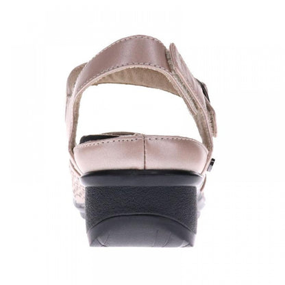 Revere Calais - Women's Slide Sandal - sandal Champagne-Bronze Snake