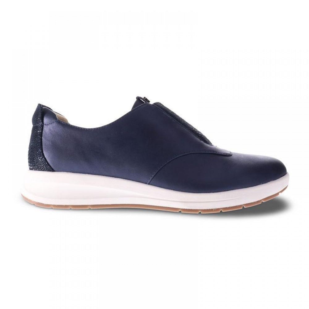 Revere Chicago Women's Slip-On Sneaker - sneaker Sapphire-Navy Lizard