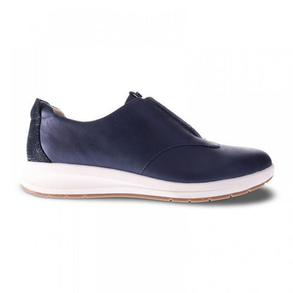 Revere Chicago Women's Slip-On Sneaker - sneaker Sapphire-Navy Lizard