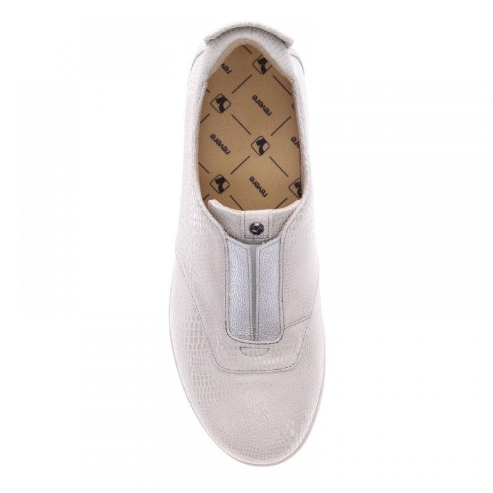 Revere Chicago Slip-On Sneaker - Women's - Oyster Lizard - Overhead
