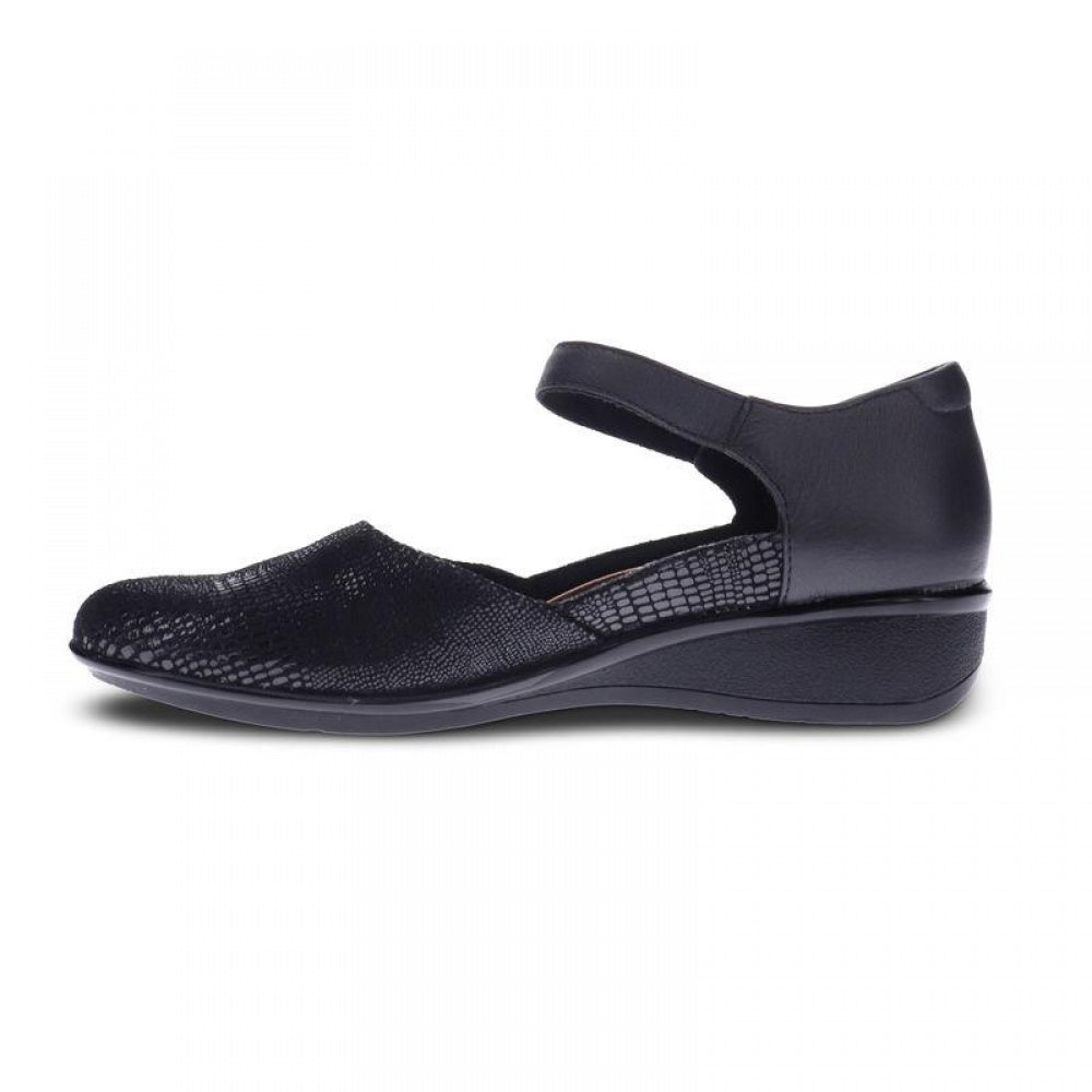 Revere Osaka Mary Jane - Women's - Black Lizard - Side 2