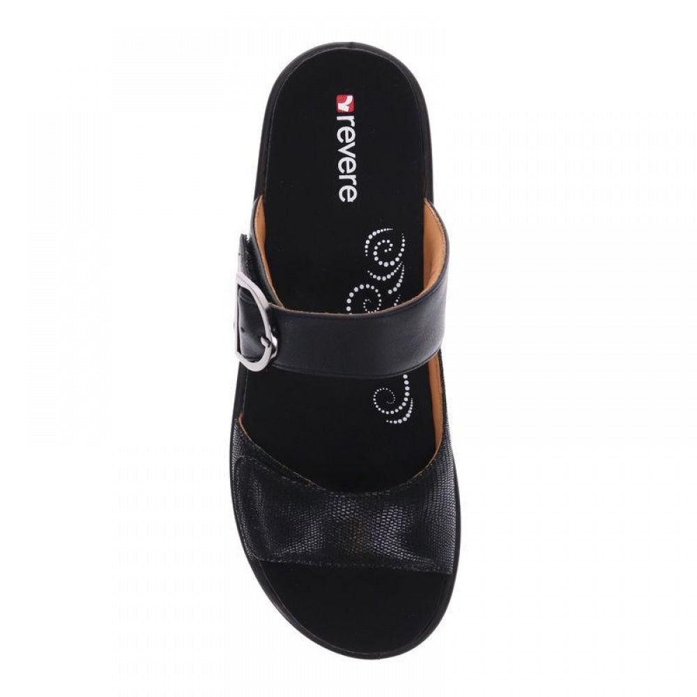 Revere Calais Slide - Women's - Black Lizard - Overhead