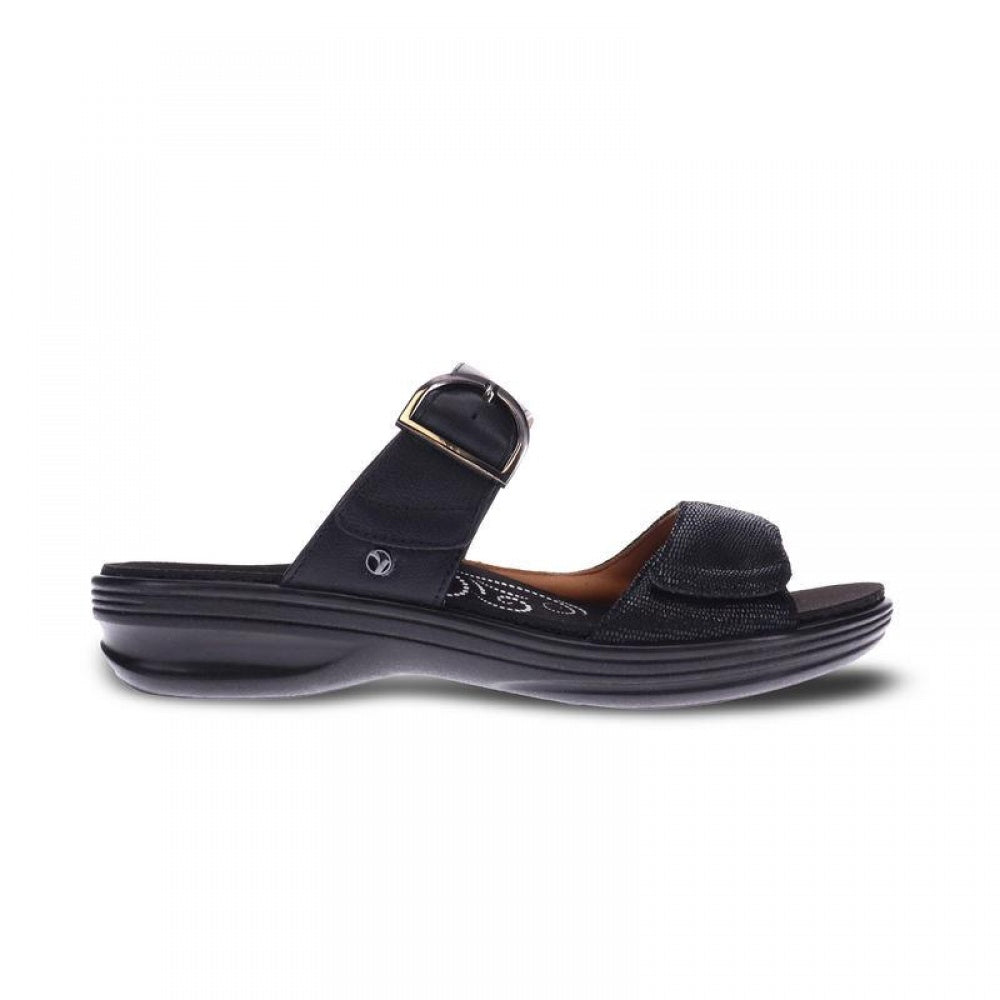 Revere Calais Slide - Women's - Black Lizard - Side