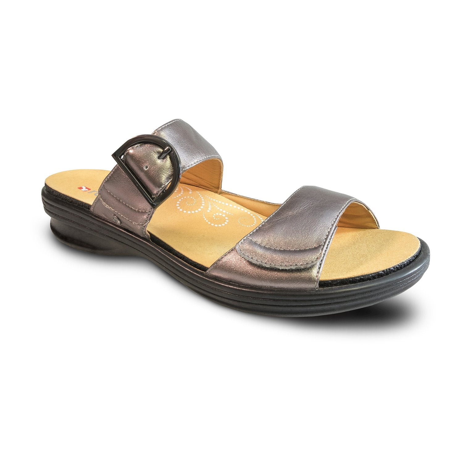 Revere Calais - Women's Slide Sandal - Calais Gunmetal