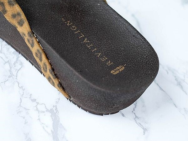 Revitalign Sandy Arch Supportive Platform Sandal - Leopard footbed