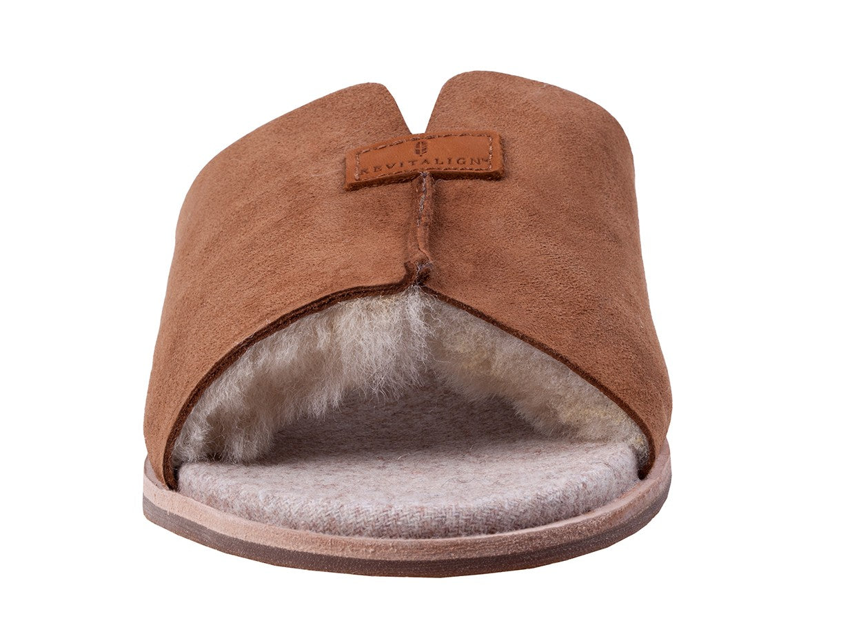 Revitalign Spruce Women's Shearling Slip-on Slipper - Tan - Top