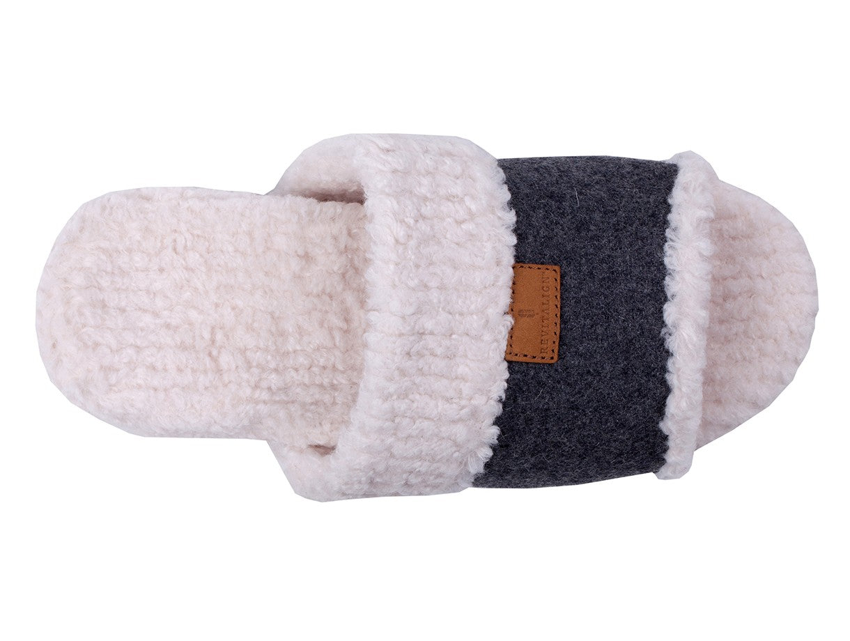 Revitalign Juniper Women's Open Toe Slipper - Charcoal - Swatch