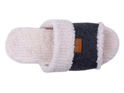 Revitalign Juniper Women's Open Toe Slipper - Charcoal - Swatch
