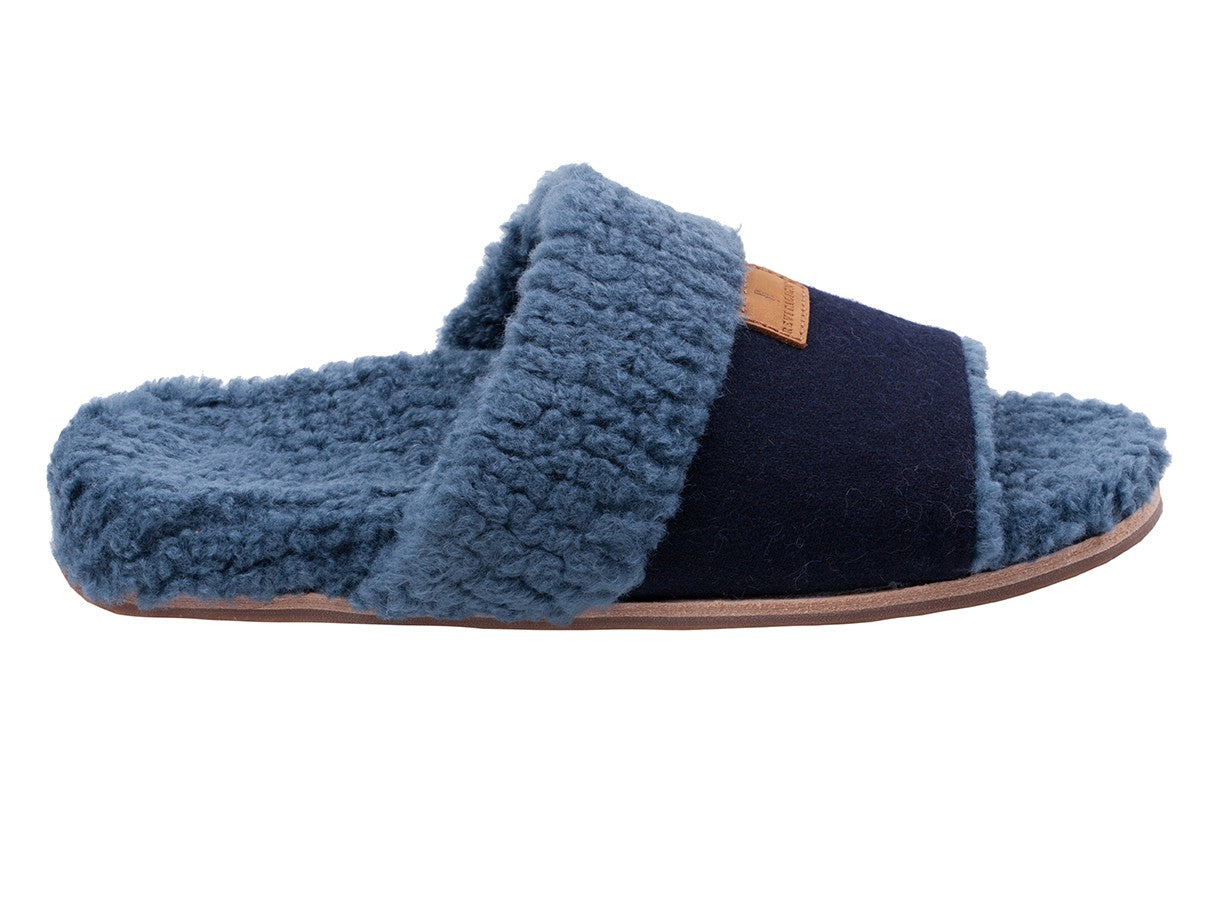 Revitalign Juniper Women's Open Toe Slipper - Navy - Profile