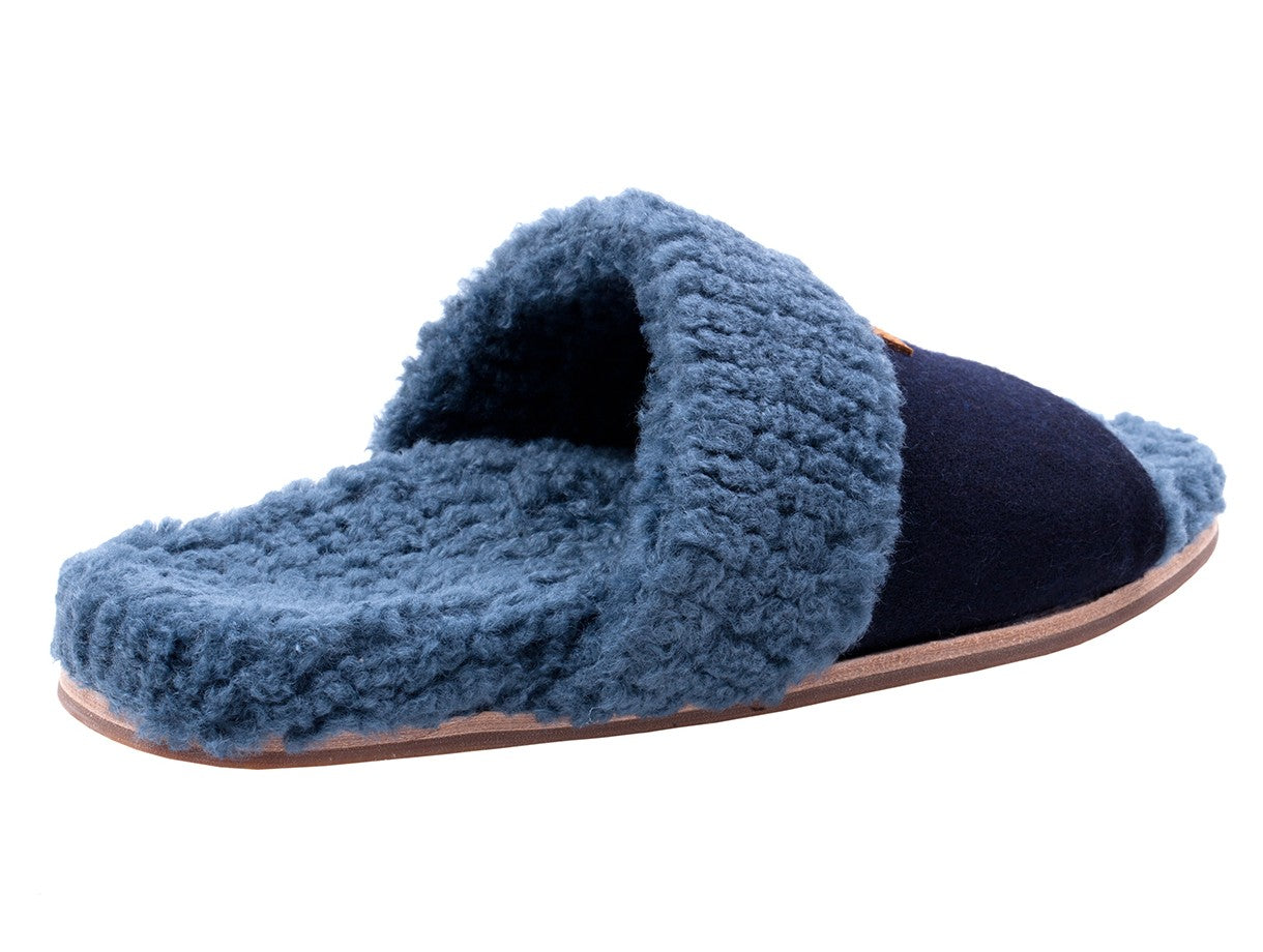 Revitalign Juniper Women's Open Toe Slipper - Navy - Bottom