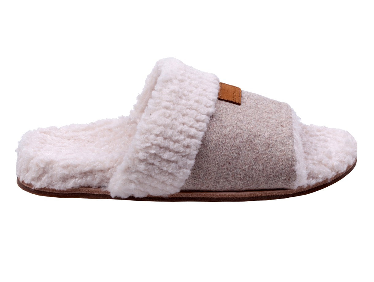 Revitalign Juniper Women's Open Toe Slipper - Oatmeal - Profile