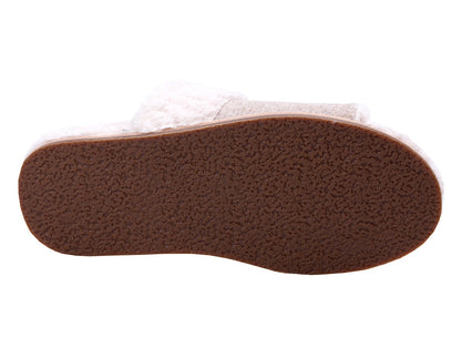 Revitalign Juniper Women's Open Toe Slipper - Oatmeal - Side