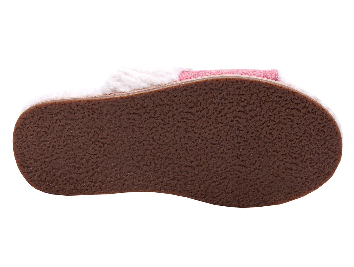 Revitalign Juniper Women's Open Toe Slipper - Pink - Side