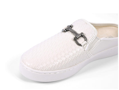 Spenco Durham Embossed Woven Women's Slip-on - Light Grey - 8