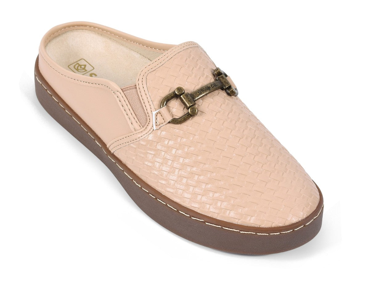 Spenco Durham Embossed Woven Women's Slip-on - Wheat - Pair