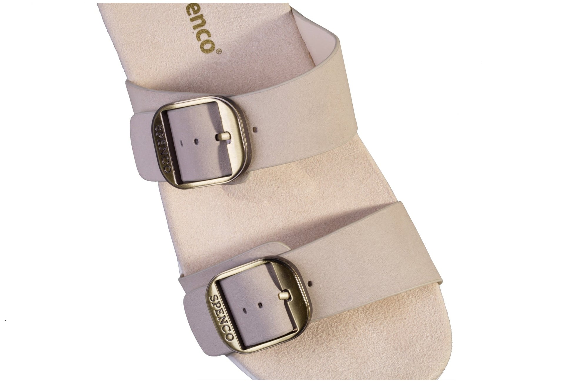 Spenco Vista Slide Women's Leather Arch Support Sandal - Grey Morn - Strap