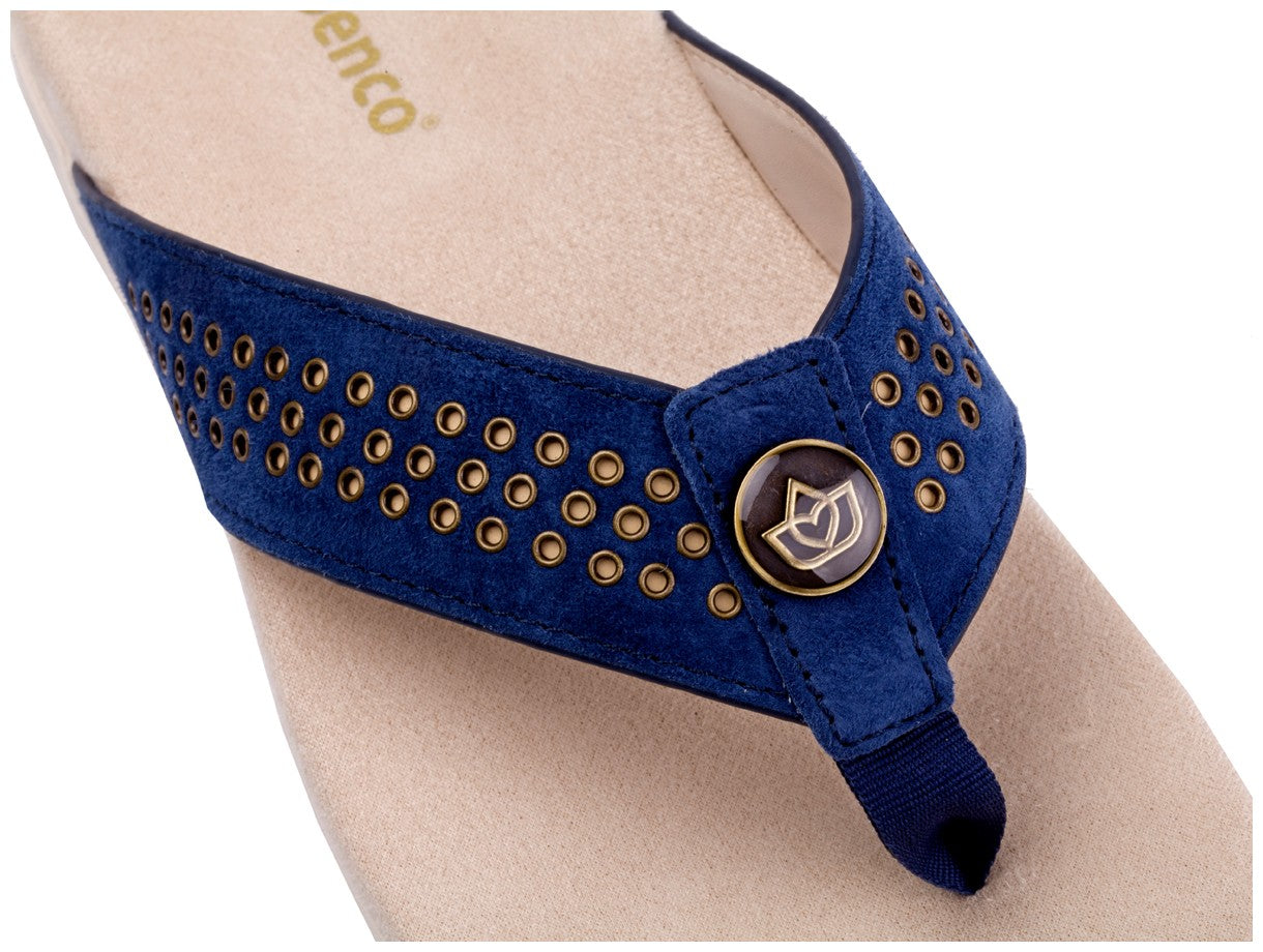 Spenco Laguna Stud Women's Orthotic Sandal - Peacoat - Strap