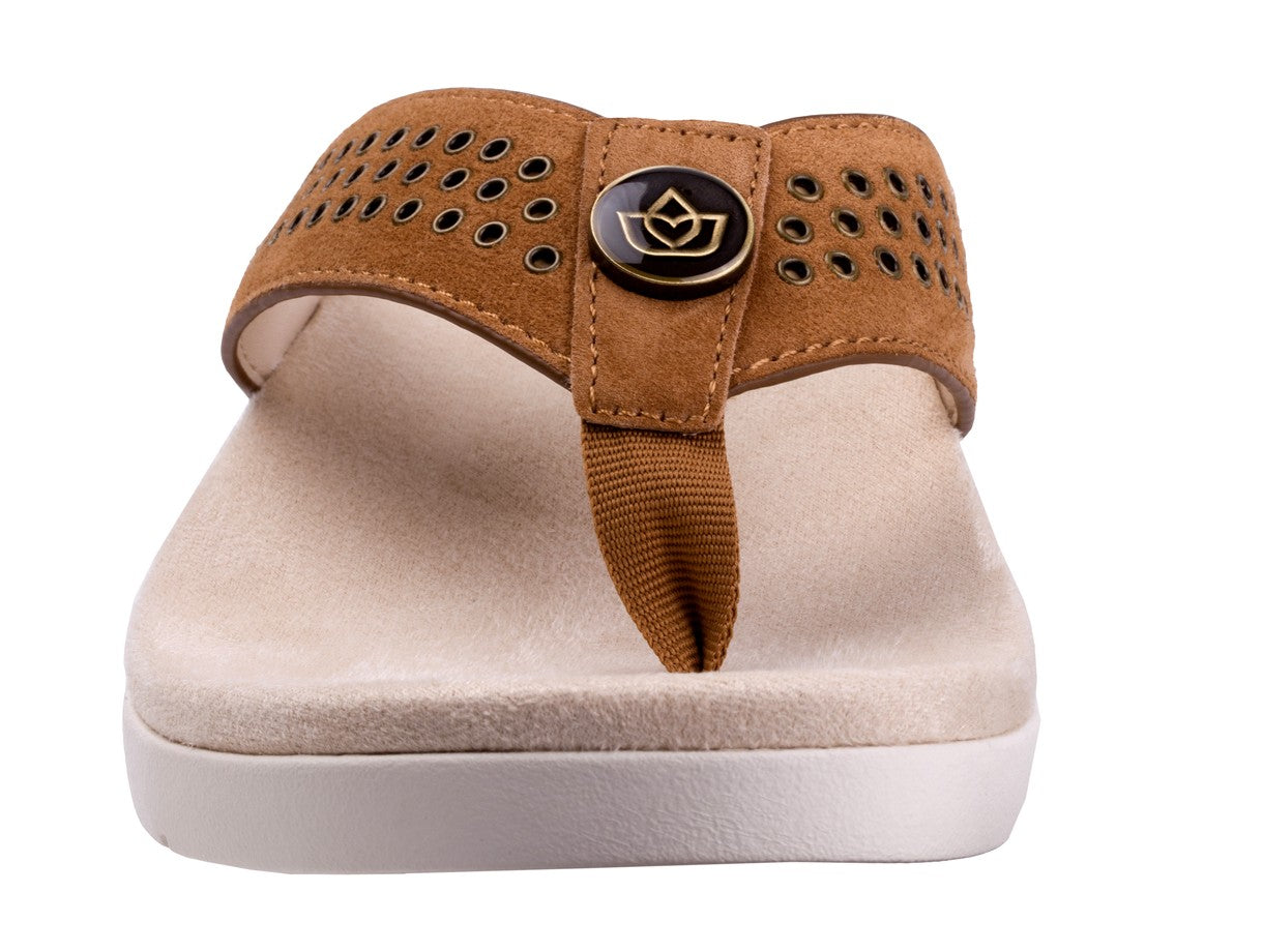 Spenco Laguna Stud Women's Orthotic Sandal - Saddle - Top