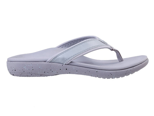 Spenco Yumi Nuevo Speckled Women's Orthotic Thong Sandal - Grey - Profile