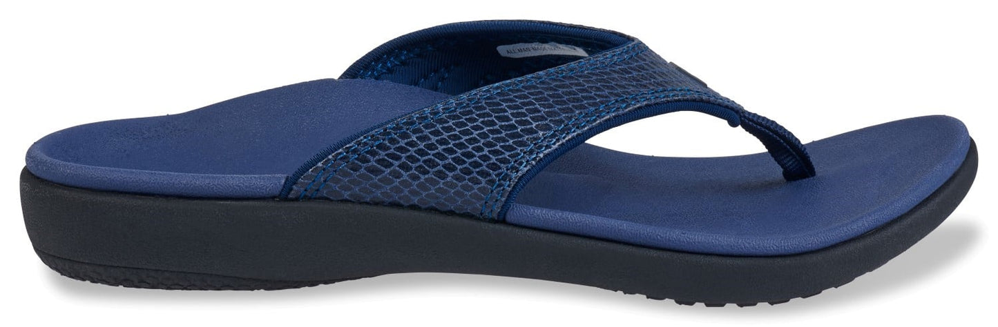 Spenco Yumi 2 Snake Women's Orthotic Sandal - Navy - Side