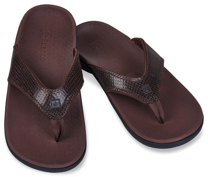 Spenco Yumi 2 Snake Women's Orthotic Sandal - Brown - Pair