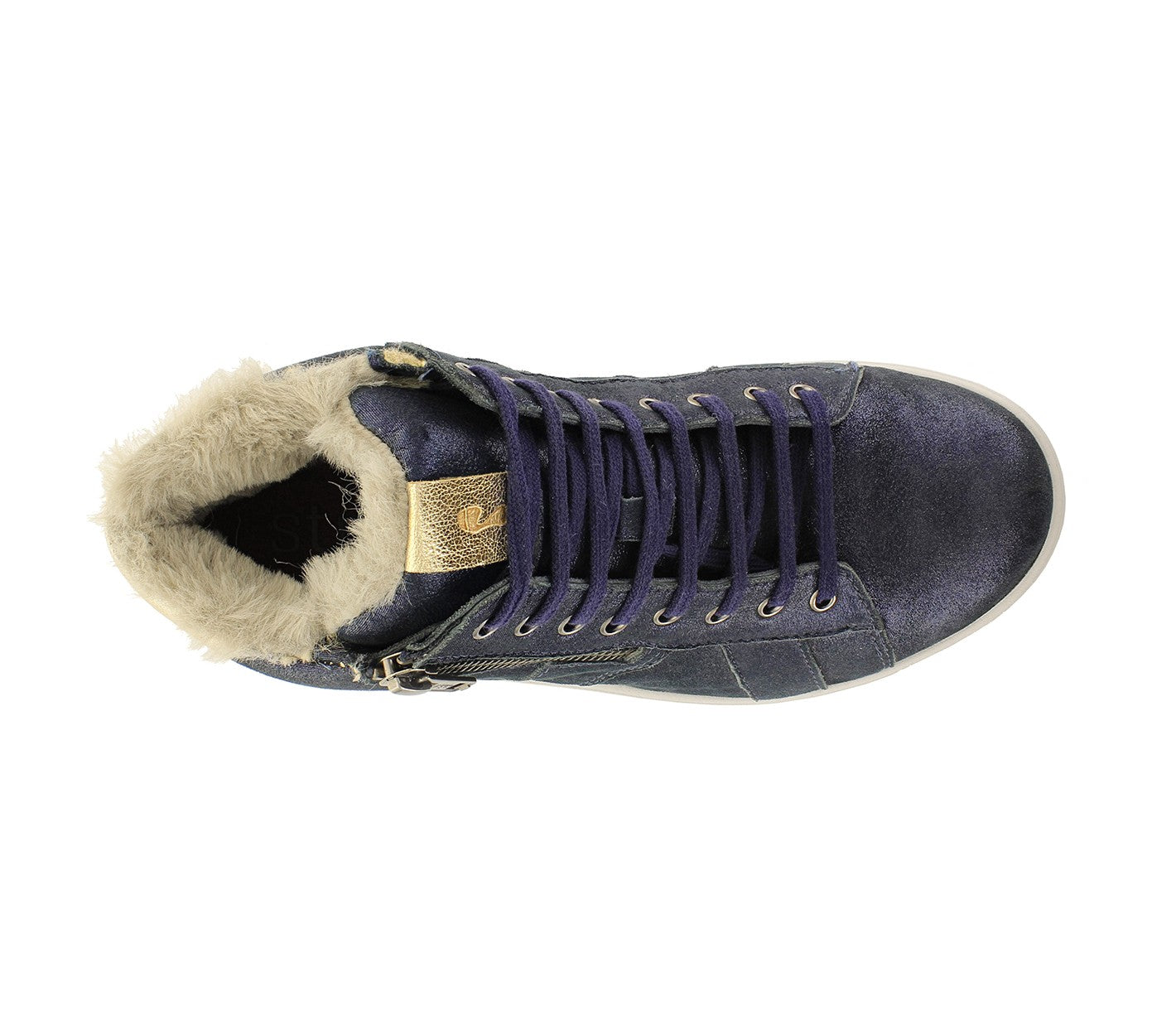 Strive Chatsworth II Women's Comfort Boot - Navy Sparkle - Overhead