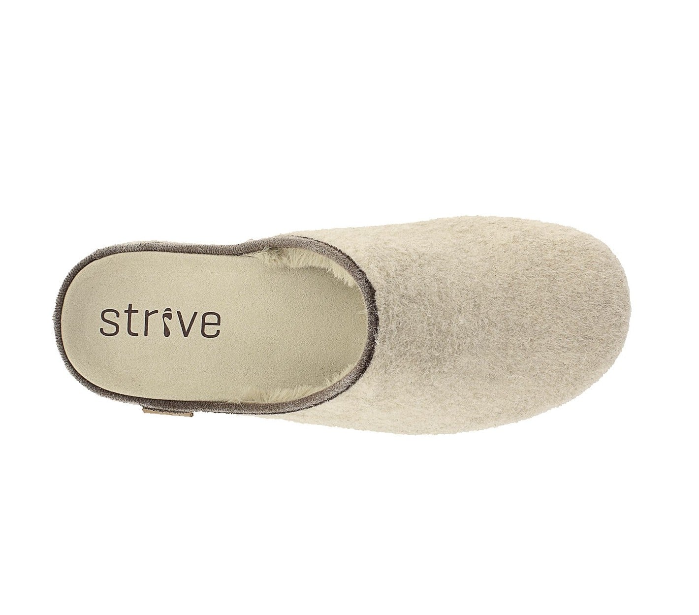 Strive Copenhagen Women's Comfort Supportive Slipper - Oat - Overhead