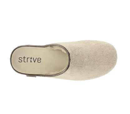 Strive Copenhagen Women's Comfort Supportive Slipper - Oat - Overhead