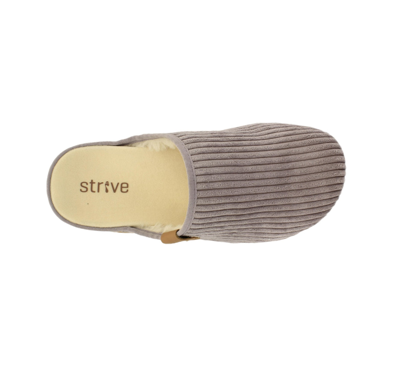 Strive Copenhagen Women's Comfort Supportive Slipper - Mushroom Cord Birdseye