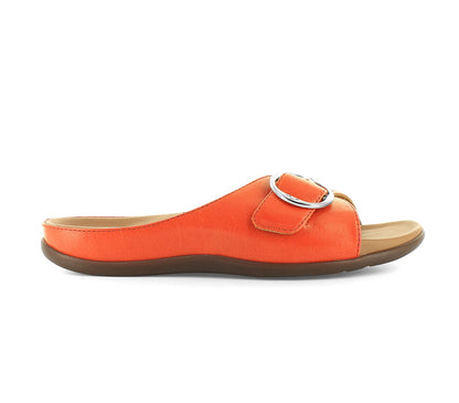 Strive Gavi II - Women\'s Slip-on Supportive Dressy Sandal - Orange - Side
