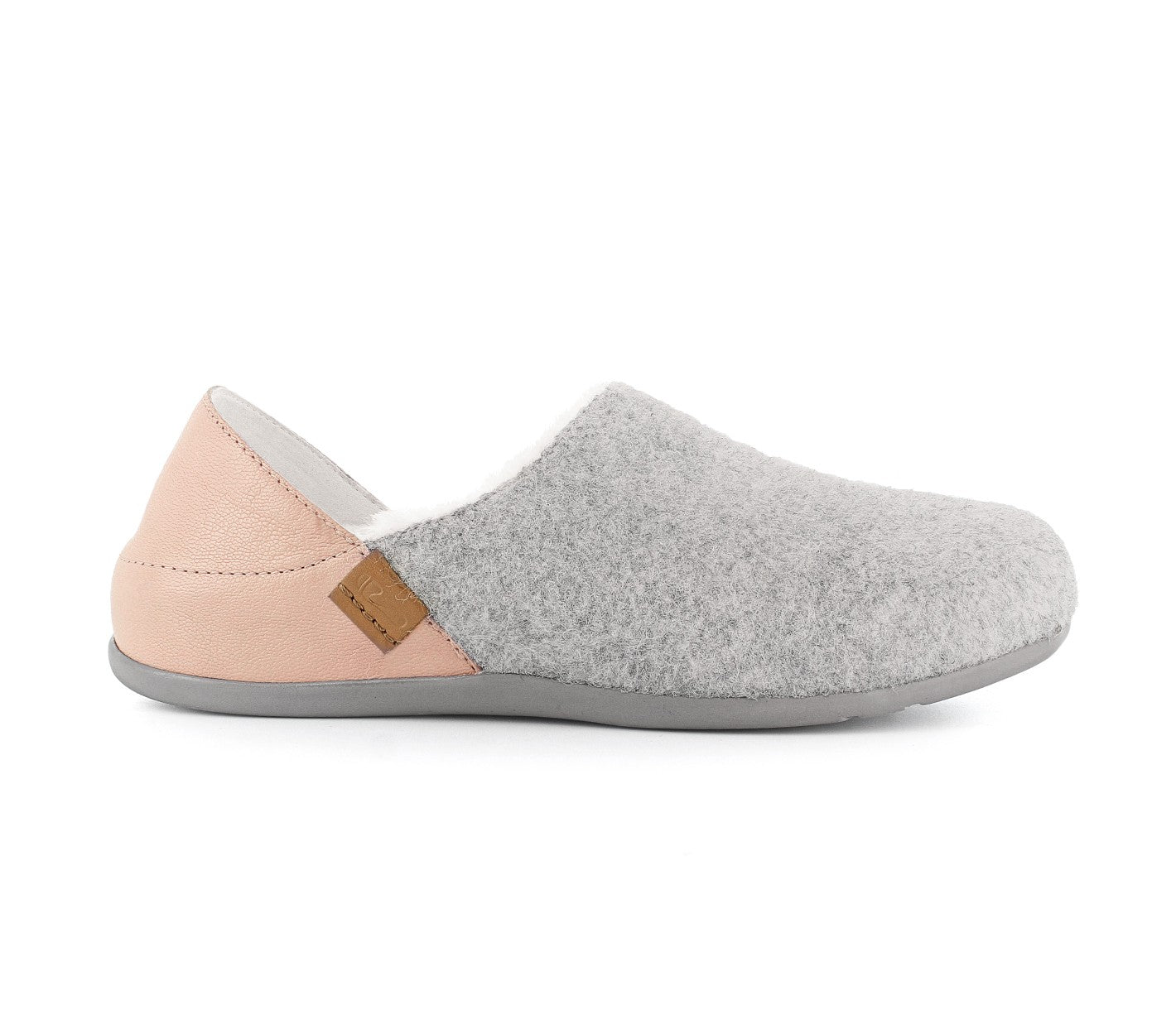 Strive Sofia Women's Fold Down Heel Supportive Slipper - Light Grey - Side