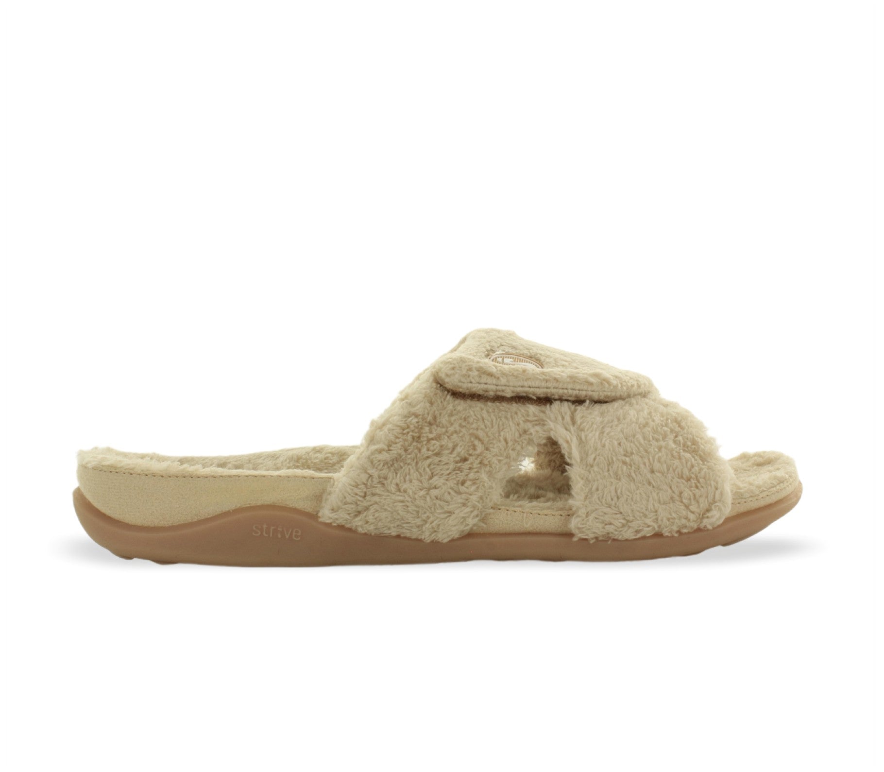 Strive Zoey Women's Relaxing Comfort Orthotic Slippers - Strive Footwear Zoey Nude Lateral