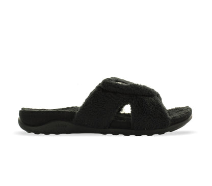 Strive Zoey Women's Relaxing Comfort Orthotic Slippers - Strive Footwear Zoey Black Lateral