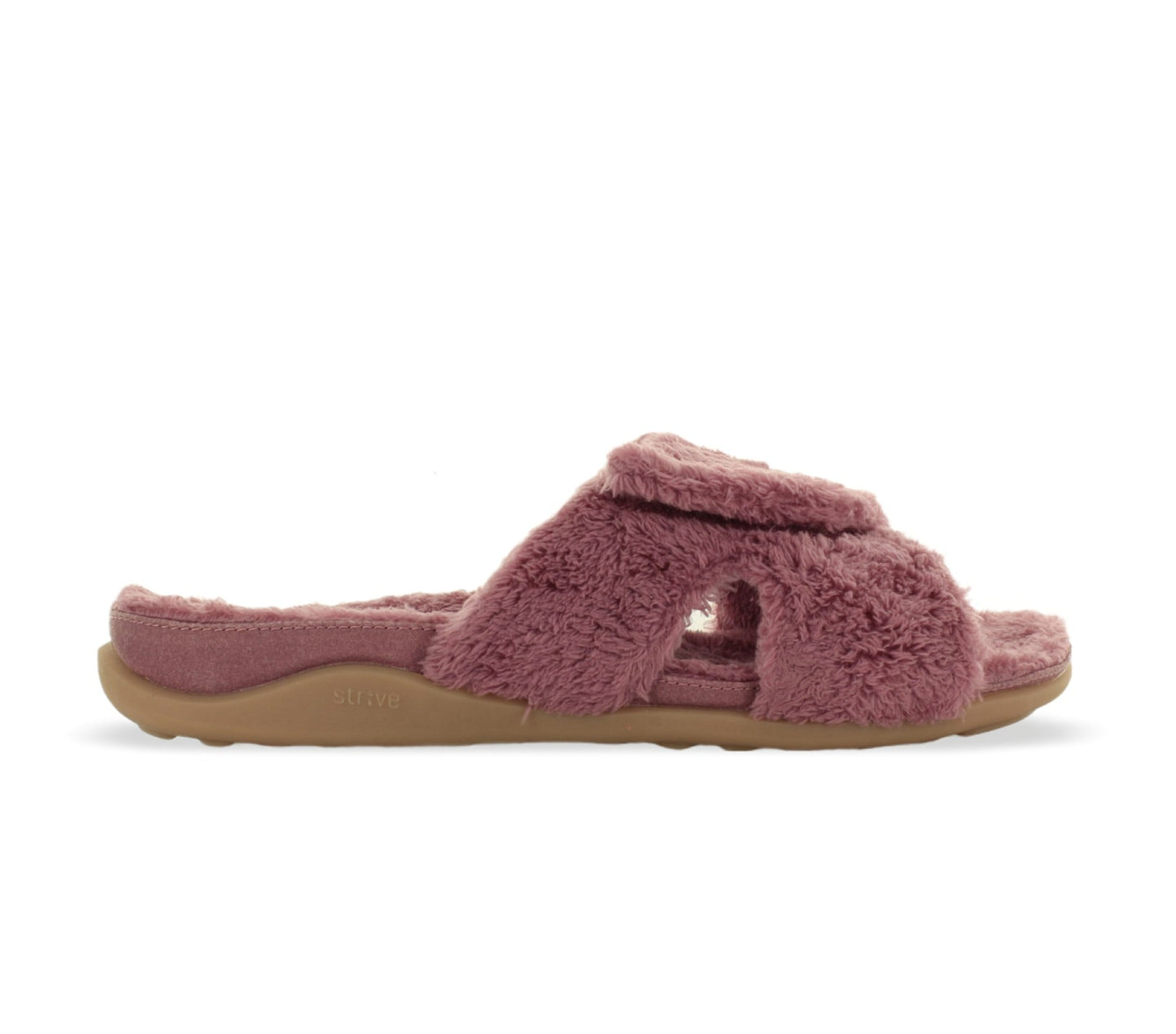 Strive Zoey Women's Relaxing Comfort Orthotic Slippers - Strive Footwear Zoey Heather Lateral