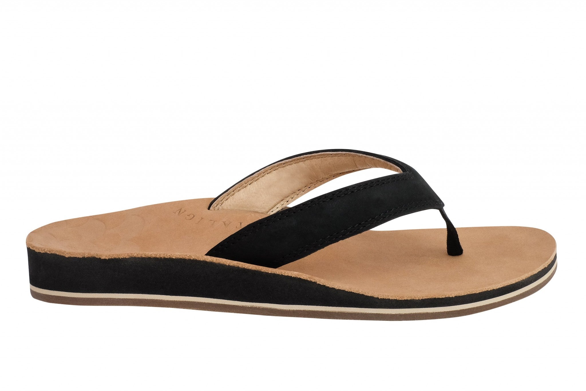Revitalign Seaside Flip Orthotic Support & Cushioned Comfort Women's Sandals - Black - Product View - 1