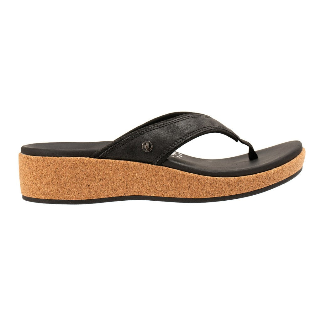 Revitalign Winnie Shimmer Supportive Wedge Women's Sandals - Black - Product View - 1