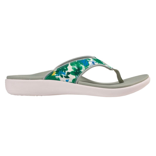 Revitalign Yumi Bouquet Supportive Comfort Women's Sandals - Green Floral - Product View - 1